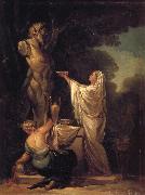 Francisco Goya Sacrifice to Pan oil